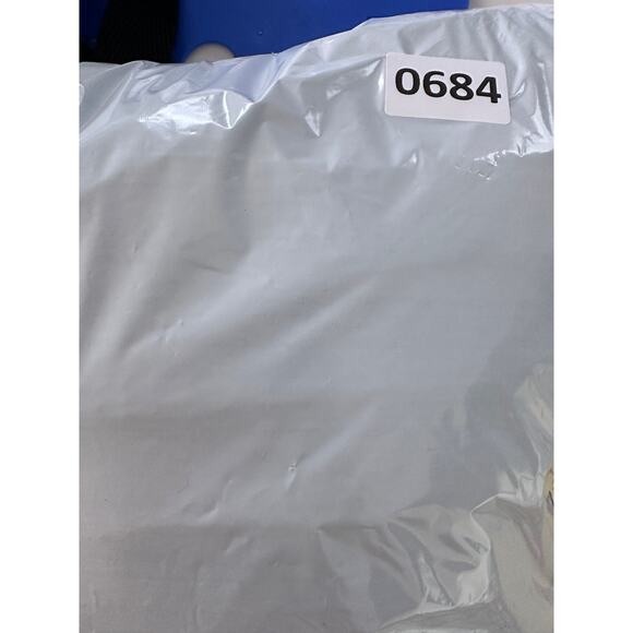 Handmade Knit Crochet Afghan Blanket Neopolitan Pink Cream Black 44" x 50" - Picture 6 of 6